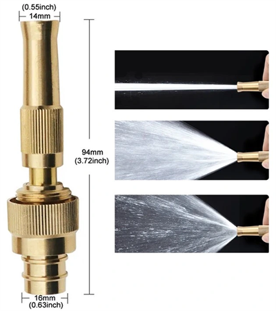 AYARLANABILIR BASINÇLI HORTUM BAŞLIĞI GOLD