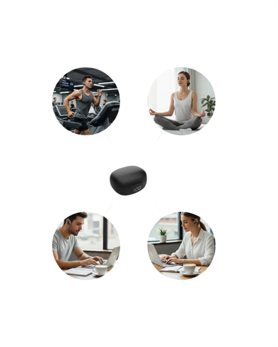 Açık Tasarım Kablosuz Bluetooth Spor Kulaklık LED Ekranlı