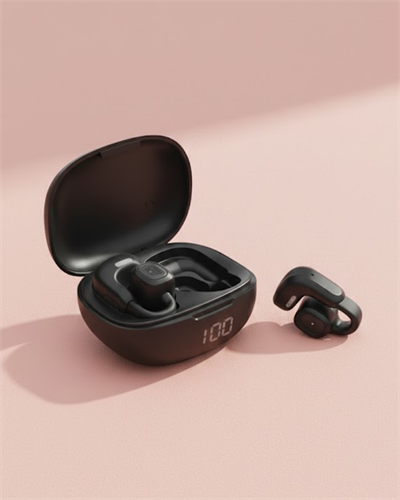 Açık Tasarım Kablosuz Bluetooth Spor Kulaklık LED Ekranlı