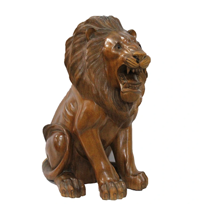 Ahşap Aslan Figürü 50 cm