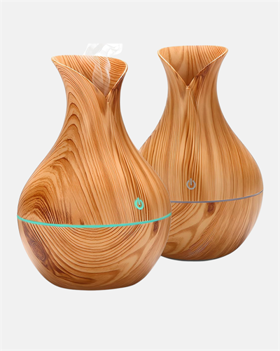 Ahşap Desenli 130 ml Aromaterapi Difüzör Sessiz ve USB Bağlantılı