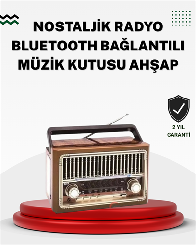 Ahşap Görünümlü Masaüstü Bluetooth Cihaz