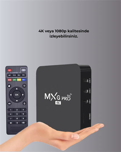 Akıllı Android TV Box – 4K Çözünürlük, 2GB RAM, 16GB Depolama, Hızlı Wi-Fi