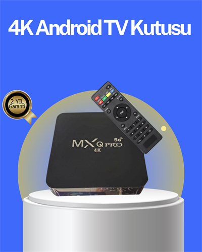 Akıllı Android TV Box – 4K Çözünürlük, 2GB RAM, 16GB Depolama, Hızlı Wi-Fi