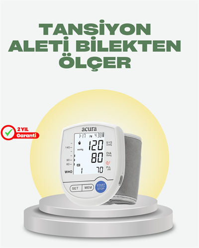 Akıllı Bilek Tansiyon Aleti Hem Şarjlı Hem Pilli Kolay Ölçüm
