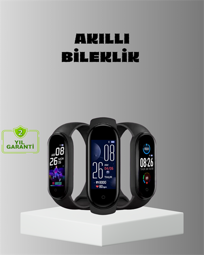 Akıllı Bileklik Adım Sayarlı Kalori Takipli Bildirim Uyumlu IP67