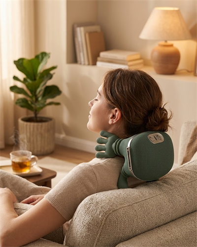 Akıllı Boyun Masaj Aleti 3D Yoğurma Derin Doku Masaj Cihazı Taşınabilir