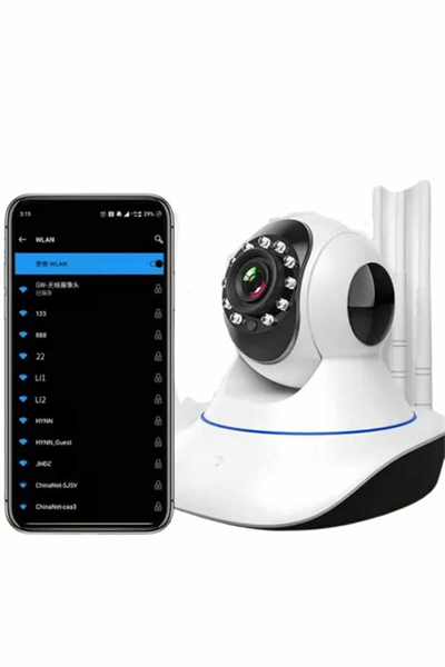 Akıllı Gece Görüşlü Sensörlü Wifi Kamera Telefondan Takip Edilebilir