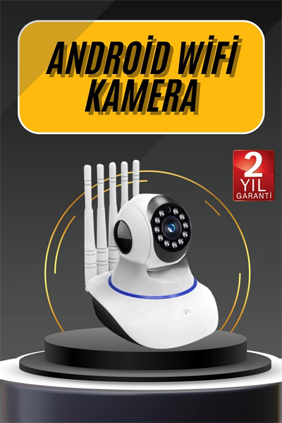 Akıllı Gece Görüşlü Sensörlü Wifi Kamera Telefondan Takip Edilebilir