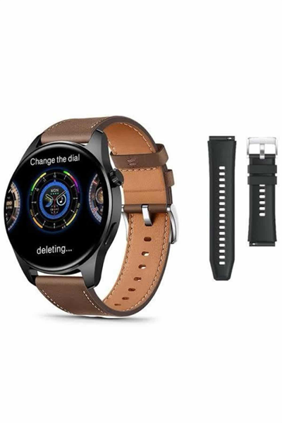 Akıllı Saat 1.5 Inç Amoled Ekran Çift Kordonlu GPS NFC Uyumlu