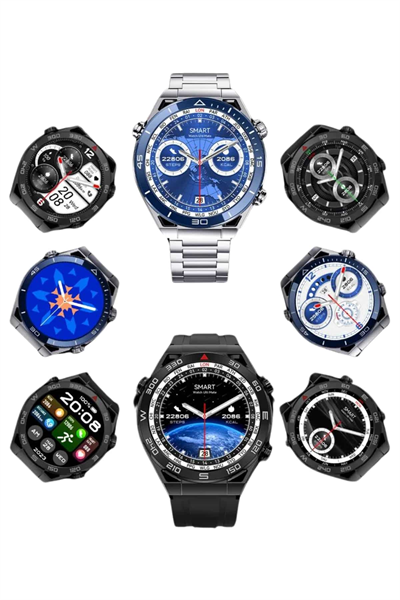 Akıllı Saat 1.62 İnç Ultimate Nabız Sensörlü Sesli Görüşme Yapabilen