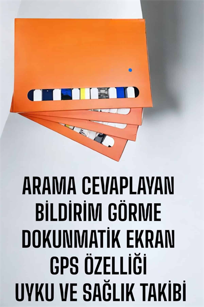 Akıllı Saat 7 Kordonlu Bildirim Görebilen Metal Kordon GPS Özelliği