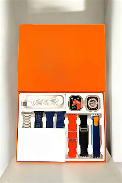 Akıllı Saat 7 Kordonlu Metal,Plastik Ve Hasır Kordon Seçeneği