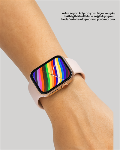 Akıllı Saat AMOLED Dokunmatik Ekran Nabız Uyku ve Adım Takibi