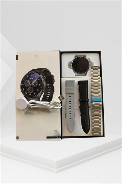 Akıllı Saat Adımsayar Nabız Ölçer Titreşim Özellikli Çağrı Cevaplama Sosyal Medya