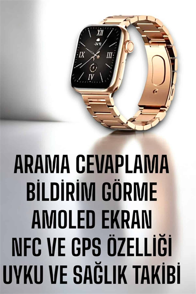 Akıllı Saat Adımsayar, Nabız Takibi ve GPS Destekli Kadınlara Özel