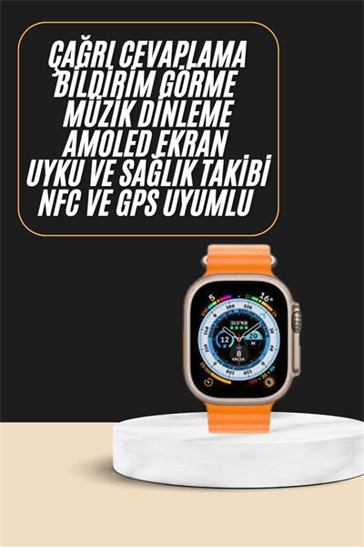 Akıllı Saat Amoled Ekran Bluetooth Bağlantılı Özel Tasarım Unısex