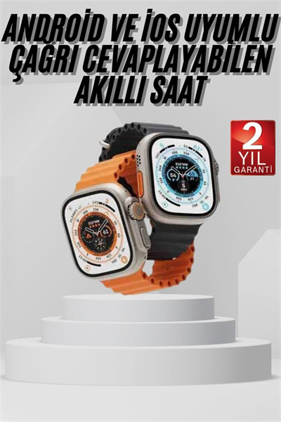 Akıllı Saat Amoled Ekran Bluetooth Bağlantılı Özel Tasarım Unısex