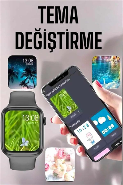 Akıllı Saat Amoled Ekran Yeni Nesil Bluetooth Bağlantılı