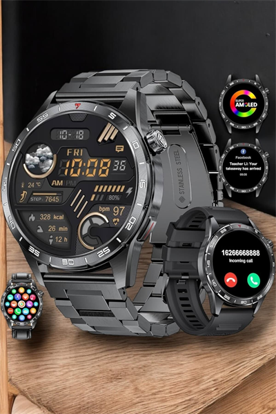 Akıllı Saat Arama Cevaplayan Titreşim Özelliğiyle Bildirim Görebilen