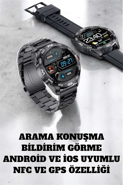 Akıllı Saat Arama Cevaplayan Titreşim Özelliğiyle Bildirim Görebilen