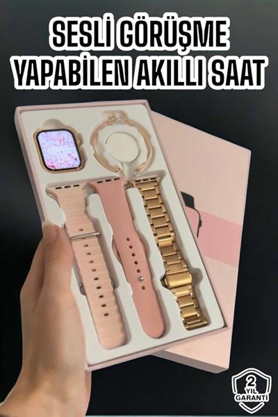 Akıllı Saat Bluetooth Bağlantılı Aksesuar Hediyeli GPS Takibi