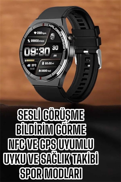 Akıllı Saat Bluetooth Bağlantılı Amoled Ekran Uyku ve Sağlık Takibi