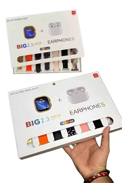 Akıllı Saat Bluetooth Kulaklık Hediyeli Bildirim Görme Sesli Görüşme Çoklu Kordon