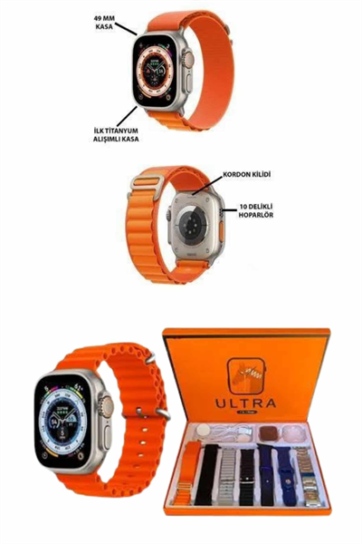 Akıllı Saat Çağrı Cevaplayabilen Unısex 7 Kordonlu Müzik Dinleme