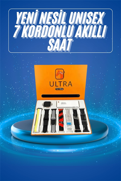 Akıllı Saat Çağrı Cevaplayabilen Unısex 7 Kordonlu Müzik Dinleme