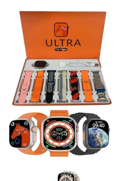 Akıllı Saat Çağrı Cevaplayabilen Unısex 7 Kordonlu Müzik Dinleme