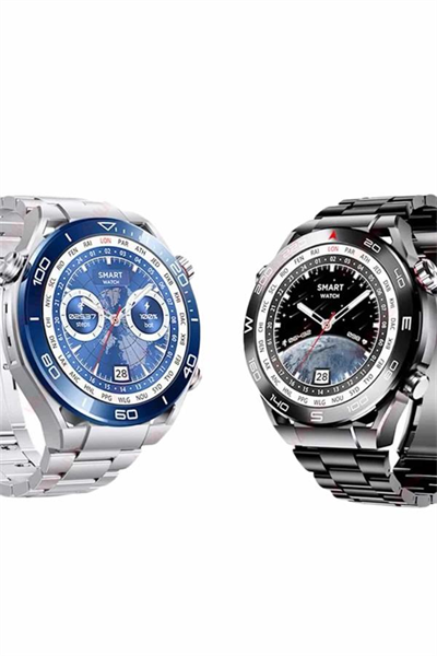 Akıllı Saat Çelik Kordonlu Amoled Ekran Android ve İOS Uyumlu Çağrı Cevaplayabilen