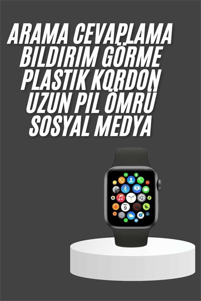 Akıllı Saat Çok Fonksiyonlu Uyku Takibi Adımsayar Nabız Ölçer Arama Cevaplayan