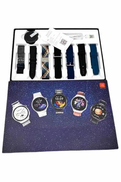 Akıllı Saat Çoklu Kordon Seçenekli Dokunmatik Ekran Nabız Sensörlü