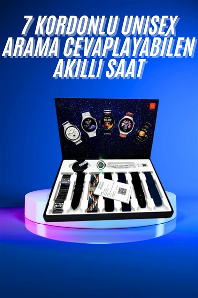 Akıllı Saat Çoklu Kordon Seçenekli Dokunmatik Ekran Nabız Sensörlü