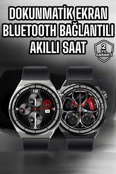 Akıllı Saat Dokunmatik Ekran Sesli Görüşme ve Bildirim Görme Sağlık Takibi