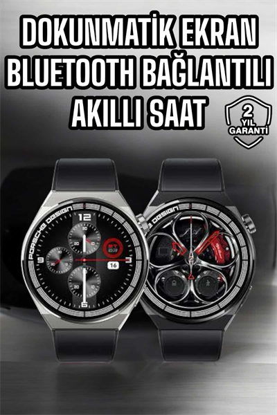 Akıllı Saat Dokunmatik Ekran Sesli Görüşme ve Bildirim Görme Sağlık Takibi