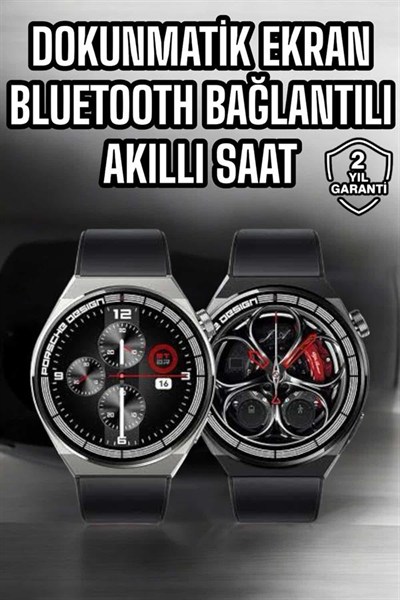 Akıllı Saat Dokunmatik Ekran Sesli Görüşme ve Bildirim Görme Sağlık Takibi