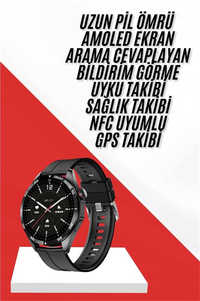 Akıllı Saat Ios Ve Android Tüm Telefonlara Uyumlu Çok Fonksiyonlu Amoled Ekran