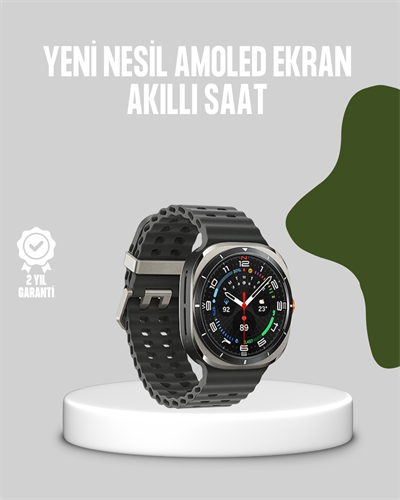 Akıllı Saat Kablosuz Şarj Arama Cevaplama ve Geniş Ekran Desteği