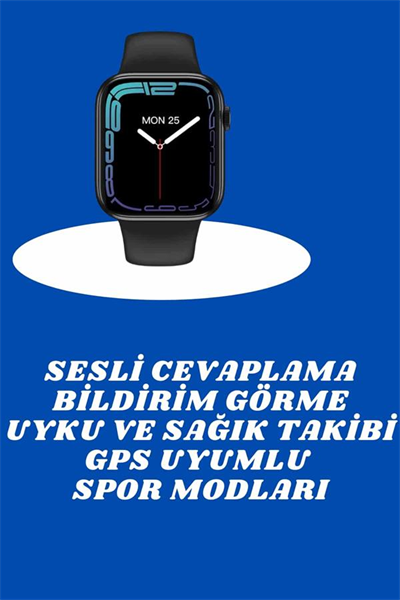 Akıllı Saat Nabız Ölçebilen Adımsayar Kalori Hesaplama Tema Değiştirme GPS Uyumlu