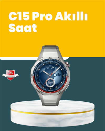 Akıllı Saat Nabız Ölçer, Adım Sayar ve Uyku Takip Özellikli