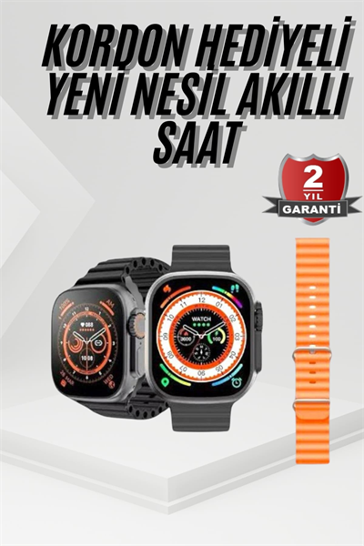 Akıllı Saat Sağlık Takibi Kalp Atışı Adımsayar Ultra Yeni Nesil nefes Egzersizi