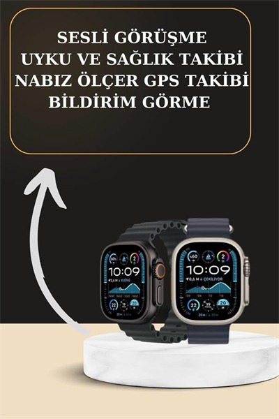 Akıllı Saat Sesli Görüşme Titreşimli GPS Bağlantısı Müzik Dinleme Sosyal Medya Bildirimleri