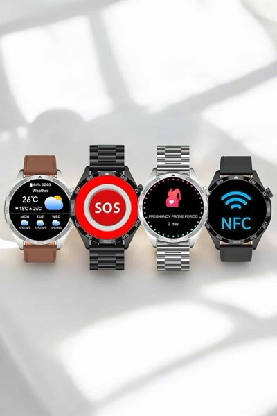 Akıllı Saat Sesli Görüşme Titreşimli Nabız Sensörlü Spor Modları