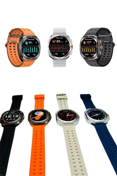 Akıllı Saat Unısex Zarif Görünümlü Titanyum Kasa Amoled Ekran Müzik Dinleme