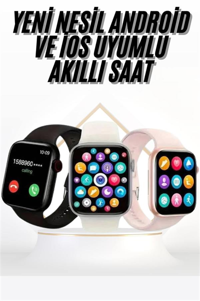 Akıllı Saat Uyku ve Sağlık Takibi Arama Cevaplama 44 MM Amoled Ekran