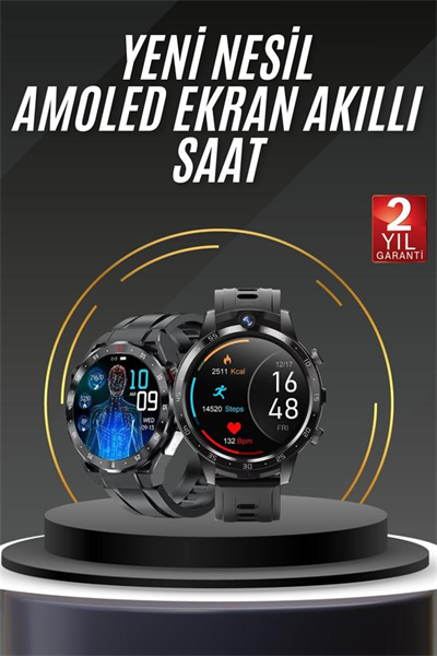 Akıllı Saat Yeni Model Sesli Asistan Bildirim Görme Bluetooth Bağlantılı Müzik Dinleme