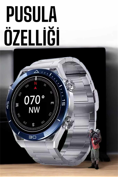 Akıllı Saat Yeni Nesil Bluetooth Bağlantılı Uyku ve Sağlık Takibi NFC ve GPS