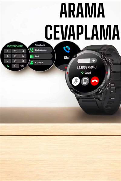 Akıllı Saat Yeni Nesil Bluetooth Bağlantılı Uyku ve Sağlık Takibi NFC ve GPS